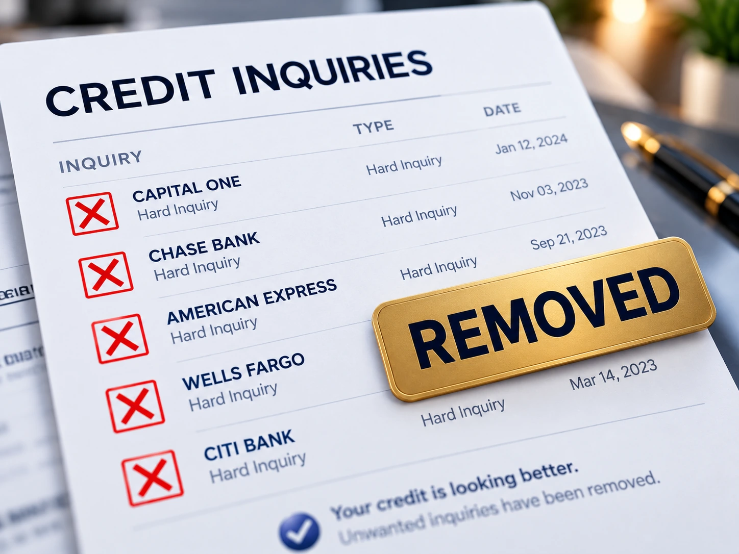 What inquiry removal covers